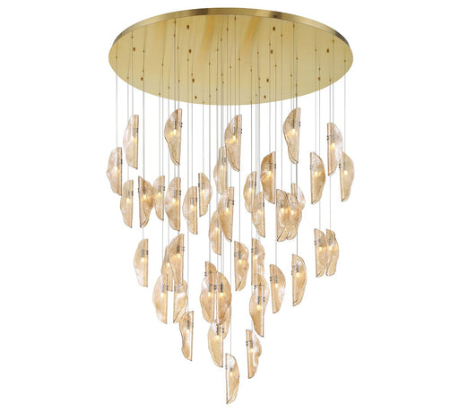 SORRENTO LED Chandelier Plated Brushed Gold