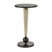 Arteriors - FAI03 - Drink Table - Valari - Black Marble/Ivory Leather//Bronze