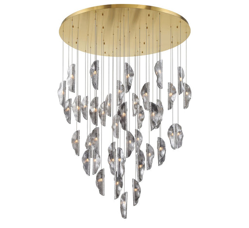 SORRENTO LED Chandelier Plated Brushed Gold