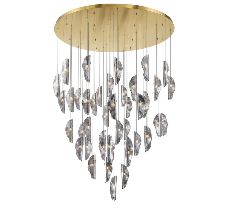 Lib & Co. - 12219-019-07 - LED Chandelier - SORRENTO - Plated Brushed Gold