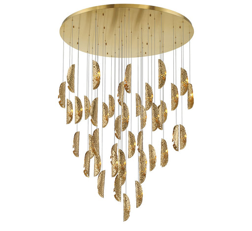 SORRENTO LED Chandelier Plated Brushed Gold