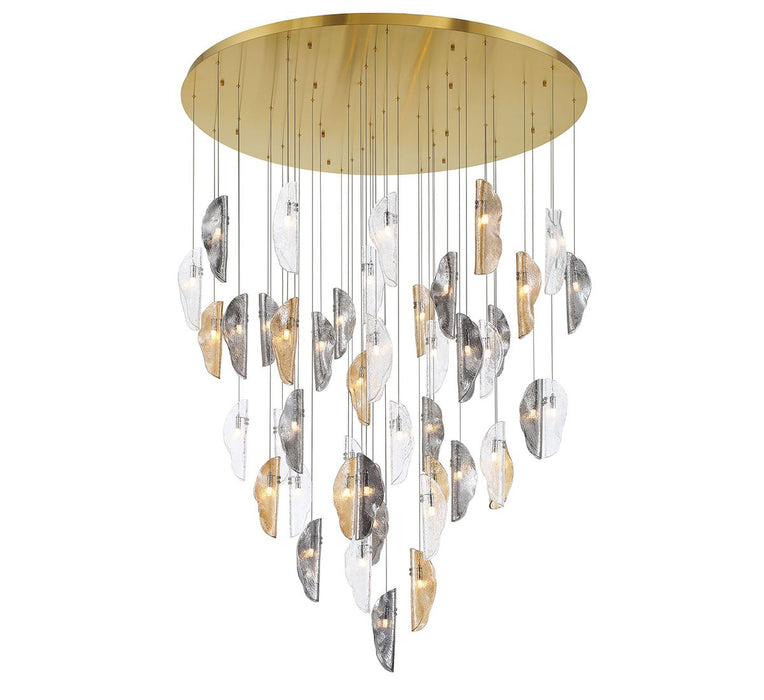 Lib & Co. - 12219-023-07 - LED Chandelier - SORRENTO - Plated Brushed Gold
