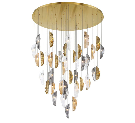 SORRENTO LED Chandelier Plated Brushed Gold