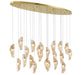 Lib & Co. - 12220-018-07 - LED Chandelier - SORRENTO - Plated Brushed Gold
