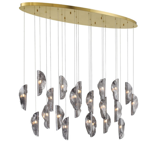 Lib & Co. - 12220-019-07 - LED Chandelier - SORRENTO - Plated Brushed Gold