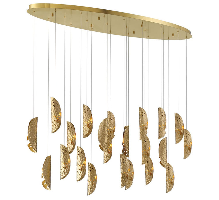 Lib & Co. - 12220-020-07 - LED Chandelier - SORRENTO - Plated Brushed Gold