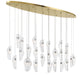 Lib & Co. - 12221-017-07 - LED Chandelier - SORRENTO - Plated Brushed Gold