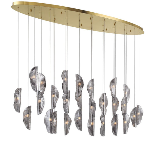 SORRENTO LED Chandelier Plated Brushed Gold