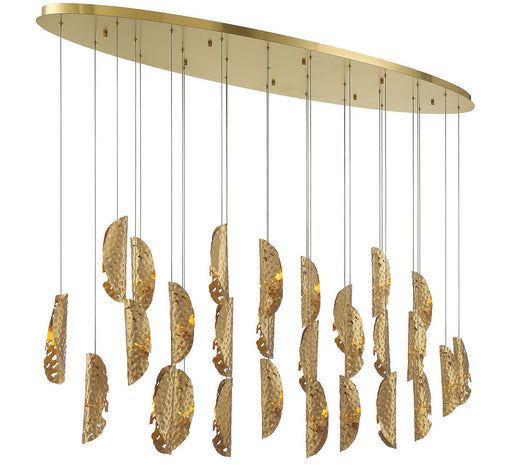 SORRENTO LED Chandelier Plated Brushed Gold