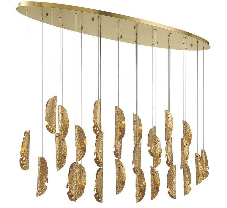 Lib & Co. - 12221-020-07 - LED Chandelier - SORRENTO - Plated Brushed Gold