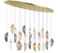 Lib & Co. - 12221-023-07 - LED Chandelier - SORRENTO - Plated Brushed Gold