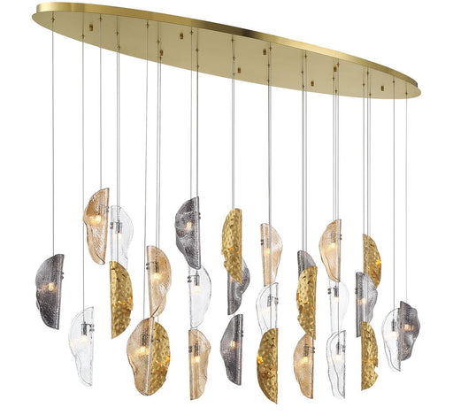 Lib & Co. - 12221-024-07 - LED Chandelier - SORRENTO - Plated Brushed Gold