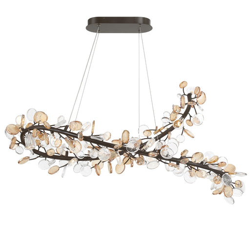 Pisa LED Chandelier Black with Gold Accent