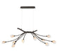 Lib & Co. - 12234-043 - LED Chandelier - Modena - Black With Gold Accent