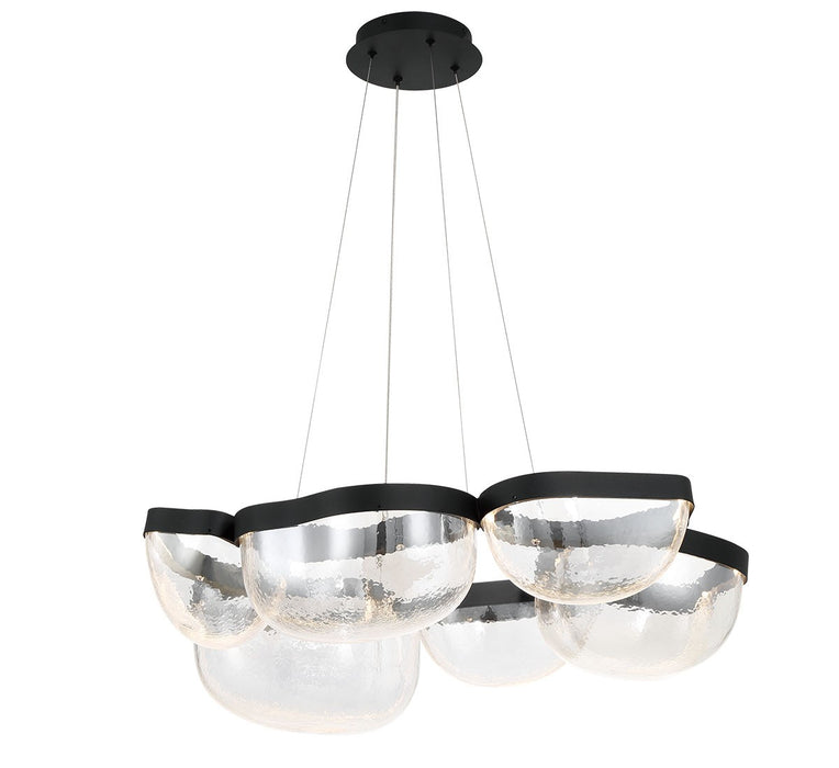 Lib & Co. - 12237-08 - LED Chandelier - Aveah - Sand Black