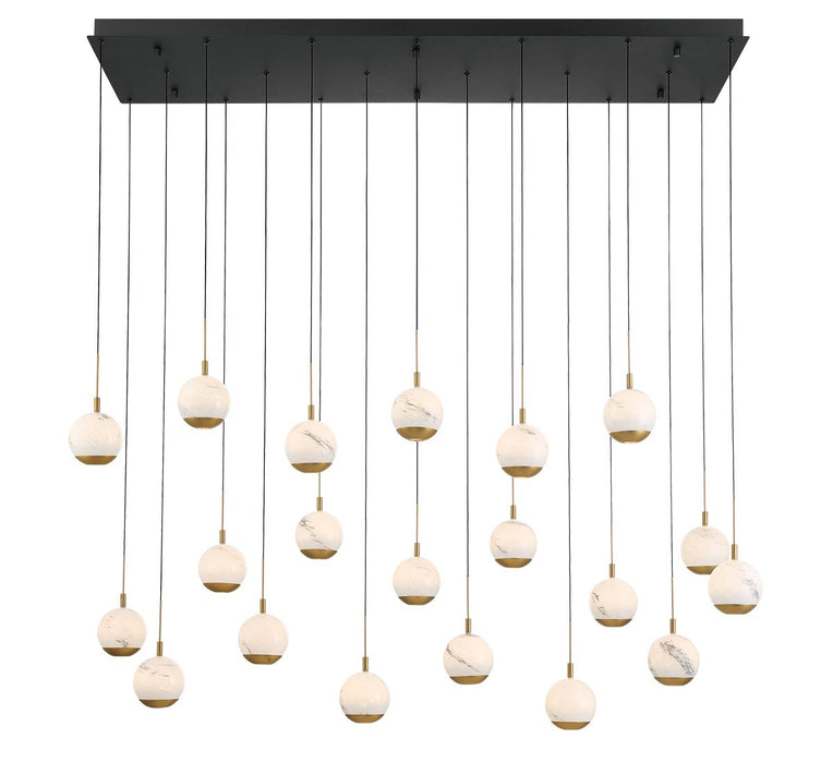 Lib & Co. - 12240-02 - LED Chandelier - Baveno - Matte Black