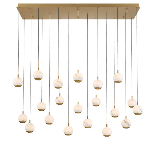 Lib & Co. - 12240-030 - LED Chandelier - Baveno - Painted Antique Brass