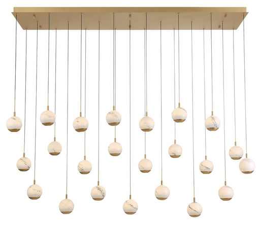 Lib & Co. - 12241-030 - LED Chandelier - Baveno - Painted Antique Brass