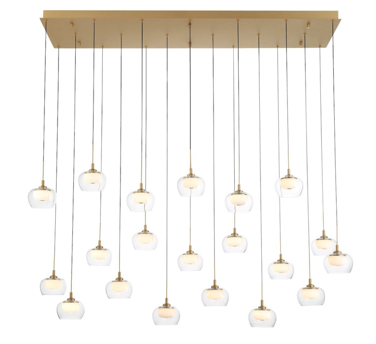 Lib & Co. - 12244-030 - LED Chandelier - Manarola - Painted Antique Brass