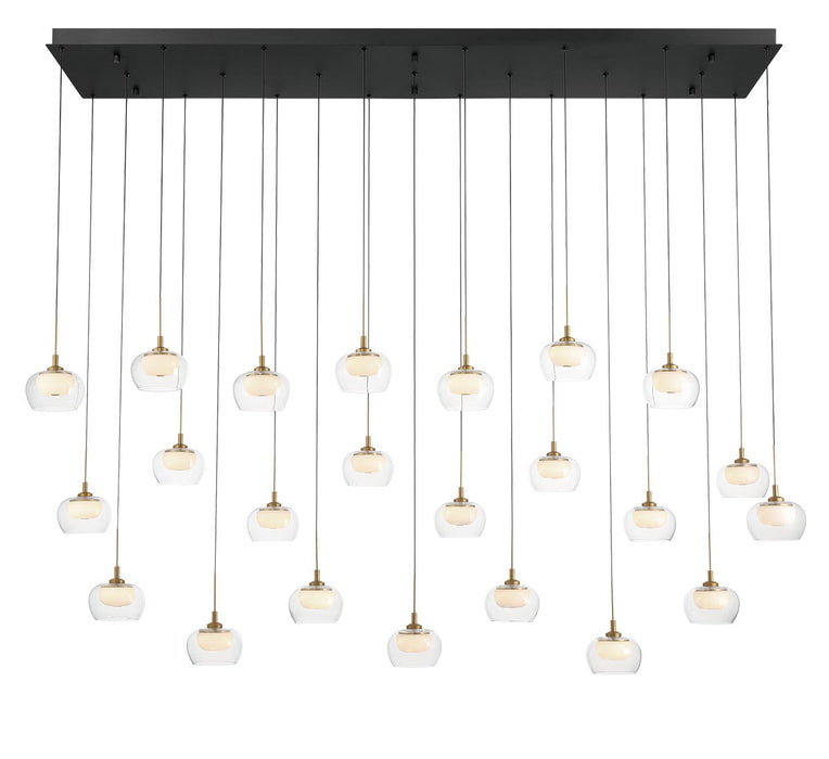 Lib & Co. - 12245-02 - LED Chandelier - Manarola - Matte Black
