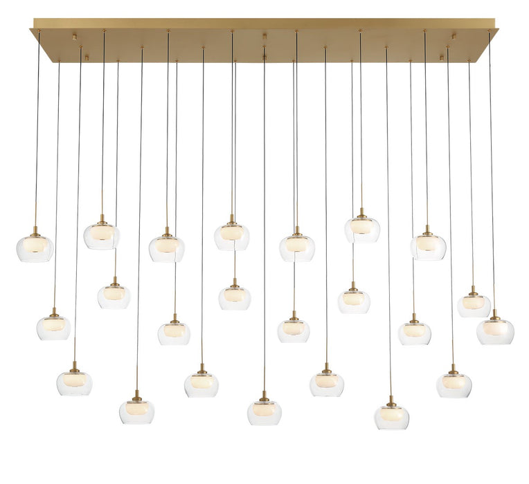 Lib & Co. - 12245-030 - LED Chandelier - Manarola - Painted Antique Brass