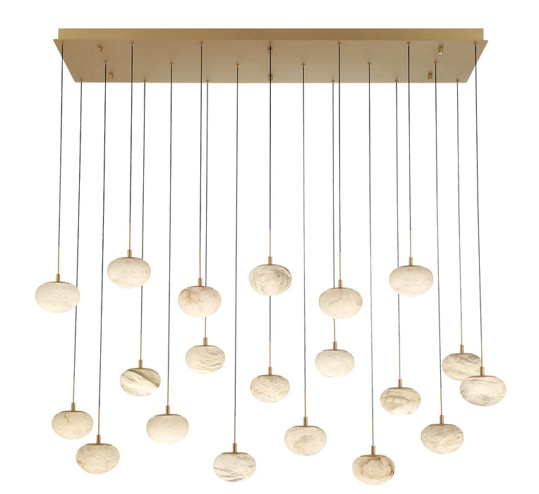 Lib & Co. - 12247-030 - LED Chandelier - Calcolo - Painted Antique Brass