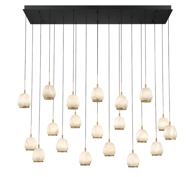 Lib & Co. - 12250-02 - LED Chandelier - Lucidata - Matte Black