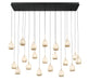 Lib & Co. - 12250-02 - LED Chandelier - Lucidata - Matte Black