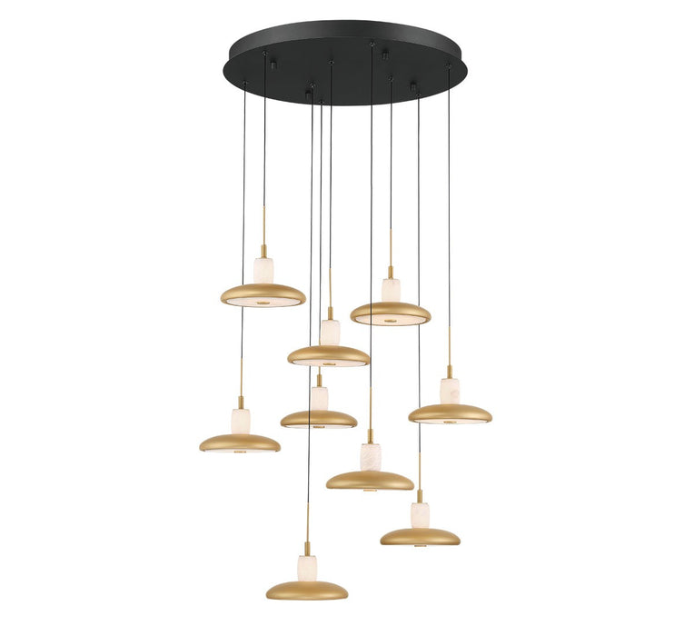 Lib & Co. - 12254-02 - LED Chandelier - Mantova - Matte Black