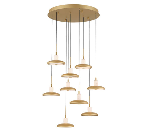 Lib & Co. - 12254-030 - LED Chandelier - Mantova - Painted Antique Brass