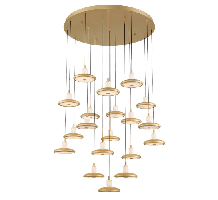 Lib & Co. - 12255-030 - LED Chandelier - Mantova - Painted Antique Brass