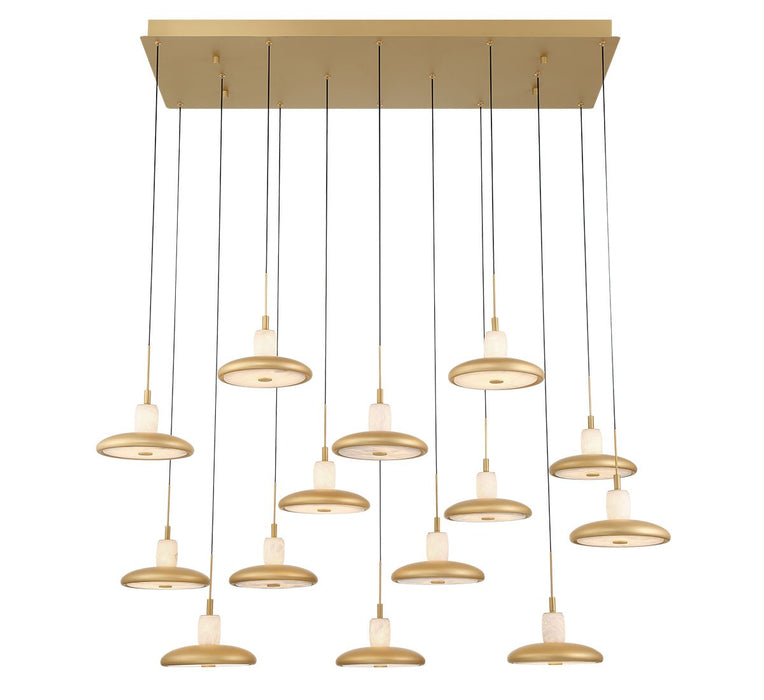 Lib & Co. - 12259-030 - LED Chandelier - Mantova - Painted Antique Brass