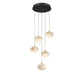 Lib & Co. - 12262-02 - LED Chandelier - Calcolo - Matte Black