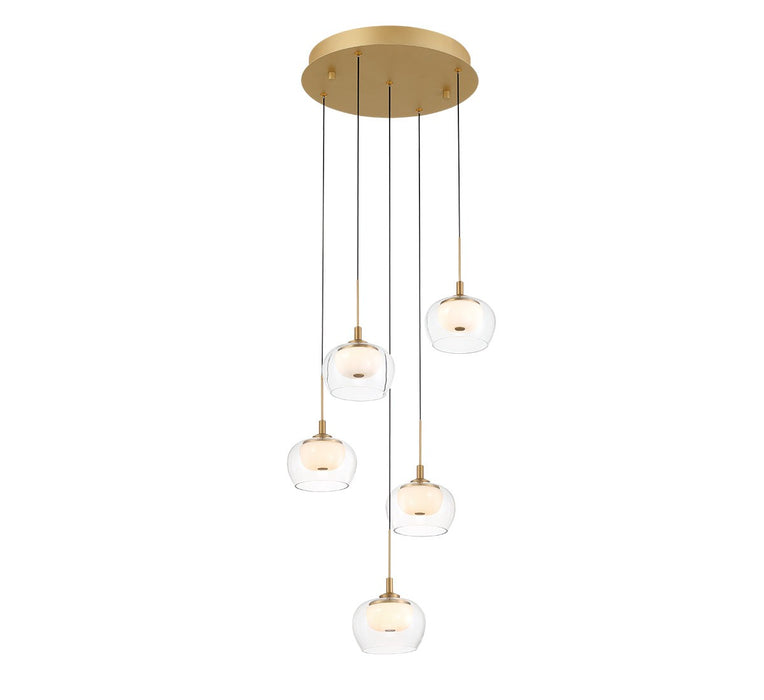 Lib & Co. - 12266-030 - LED Chandelier - Manarola - Painted Antique Brass