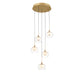 Lib & Co. - 12266-030 - LED Chandelier - Manarola - Painted Antique Brass