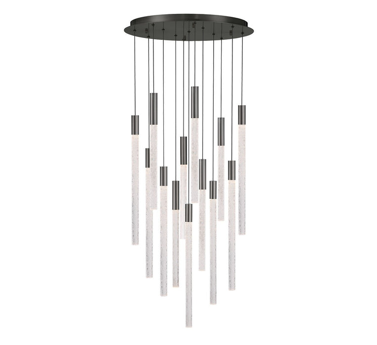 Lib & Co. - 12272-048 - LED Chandelier - Gravina - Brushed Gun Metal