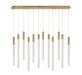 Lib & Co. - 12275-037 - LED Chandelier - Gravina - Brushed Brass