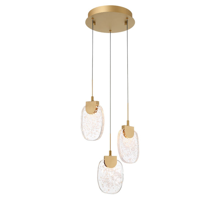 Lib & Co. - 12288-030 - LED Pendant - Castelo - Painted Antique Brass
