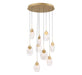 Lib & Co. - 12289-030 - LED Chandelier - Castelo - Painted Antique Brass