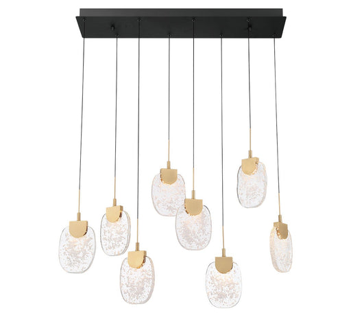 Castelo LED Chandelier Matte Black