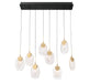 Lib & Co. - 12293-02 - LED Chandelier - Castelo - Matte Black