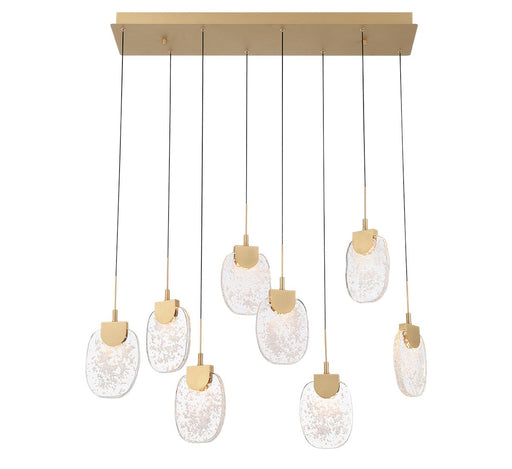 Castelo LED Chandelier Painted Antique Brass