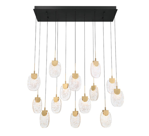 Castelo LED Chandelier Matte Black