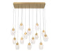 Lib & Co. - 12294-030 - LED Chandelier - Castelo - Painted Antique Brass
