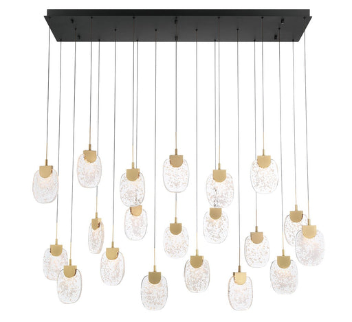 Castelo LED Chandelier Matte Black