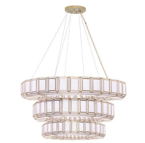 36 Light Chandelier Brass
