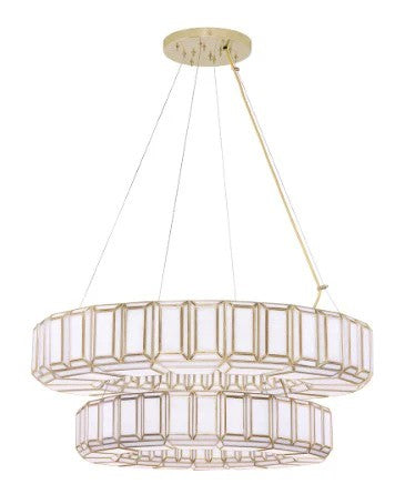 20 Light Chandelier Brass