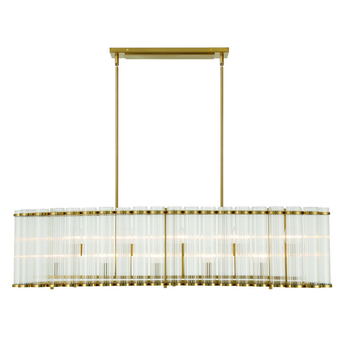 Eurofase - 47240-018 - Ten Light Chandelier - Glasbury - Gold