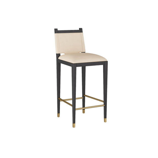 Burdock Bar Stool Ivory Leather