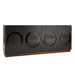 Arteriors - FZS04 - Credenza - Tudor - Ebony Oak Veneer/Black Lacquer/Antique Brass